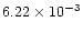 $6.22\times 10^{-3}$