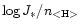 $\log J_*/n_{\rm <H>}$