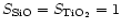 $S_{\rm
SiO}=S_{\rm TiO_2}=1$