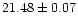 $21.48 \pm 0.07$