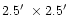$2.5\hbox{$^\prime$ }\times 2.5\hbox{$^\prime$ }$