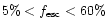 $5\%<f_{\rm esc}<60\%$