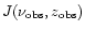 $J(\nu_{\rm obs},z_{\rm obs})$