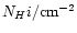 $N_H{\sc i}/{\rm cm^{-2}} $