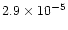 $2.9\times10^{-5}$