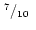 $\mbox{$\,^{7}/_{10}$ }$