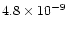 $4.8\times10^{-9}$