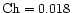 ${\rm Ch}=0.018$