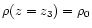 $\rho(z=z_3)=\rho_0$