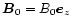$\vec{B}_0=B_0\vec{e}_z$