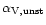 $\alpha _{\rm V, unst}$