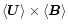 $\langle\vec{U}\rangle\times\langle\vec{B}\rangle$