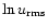 $\ln u_{\rm rms}$