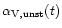 $\alpha_{\rm V,unst}(t)$
