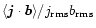 $\langle\vec{j}\cdot\vec{b}\rangle/j_{\rm rms}b_{\rm rms}$
