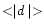 $<\mid \hspace{-0.1cm} d \mid>$