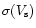 $\sigma(V_{\rm s})$