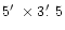 $5\hbox{$^\prime$ }\times
3\hbox{$.\mkern-4mu^\prime$ }5$