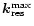 $\vec{k}_{\rm res}^{\max}$