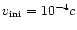 $v_{\rm ini}=10^{-4}c$