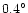 $0.4^\circ$
