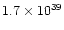 $1.7\times 10^{39}$