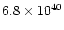 $6.8\times 10^{40}$
