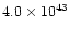 $4.0\times 10^{43}$