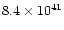 $8.4\times 10^{41}$