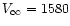 $V_{\infty}=1580$