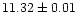$11.32\pm 0.01$