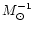 $M_{\odot}^{-1}$