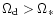 $\Omega _{\rm d}>\Omega _{*}$