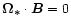 $\vec{\Omega_{*}}\cdot \vec{B}=0$
