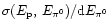 $\sigma(E_{\rm p},\,E_{\pi^0})/{\rm d}E_{\pi^0}$