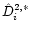 $\hat D_i^{2,\ast}$
