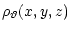 $\displaystyle \rho_{\vartheta}(x,y,z)$