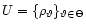 $U= \{ \rho_{\vartheta} \}_{\vartheta \in \Theta}$