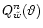 $Q^n_{\tilde w}(\vartheta)$