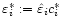 $\varepsilon_i^{\ast} := \hat
\varepsilon_i c_i^{\ast}$