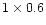 $1\times0.6$