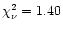 $\chi^2_{\nu} = 1.40$