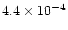 $4.4 \times10^{-4}$