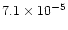 $7.1\times10^{-5}$