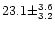 $23.1\pm ^{3.6}_{3.2}$