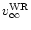 $v_\infty^{\rm WR}$