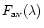 $F_{\rm av}(\lambda)$