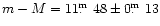 $m-M=11\hbox{$.\!\!^{\rm m}$ }48\pm0\hbox{$.\!\!^{\rm m}$ }13$