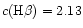 $c({\rm H}\beta ) = 2.13$