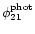 $\phi _{21}^{\rm phot}$